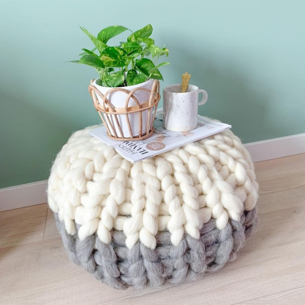 Home • make a pouf with chunky Merino wool September18 Community
